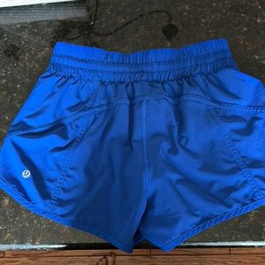 Lululemon blue tracker shorts